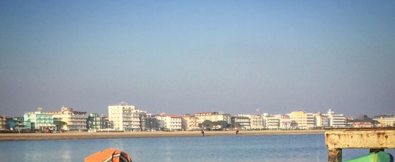 Veduta della spiaggia di levante